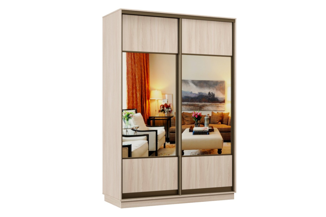 Шкафы-купе, Шкаф-купе Премьер 10 Ясень шимо светлый