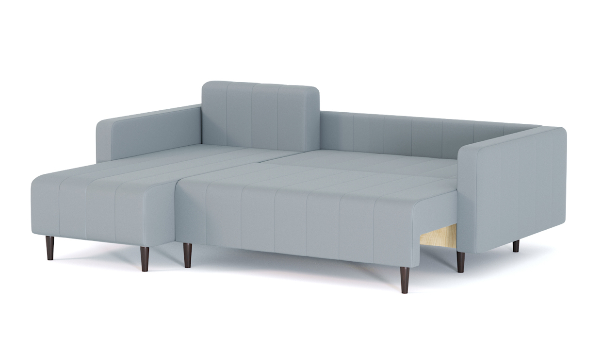 Диваны угловые в гостиную, Диван-кровать угловой Мартиника пантограф, велюр