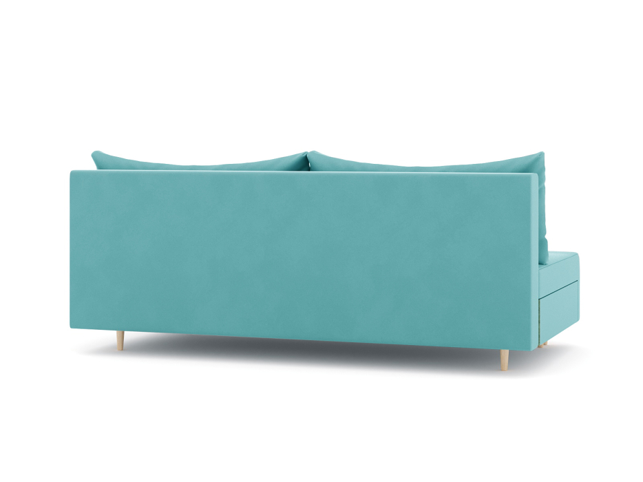 Диваны еврокнижки, Диван-кровать еврокнижка Смайл без подлокотников, велюр