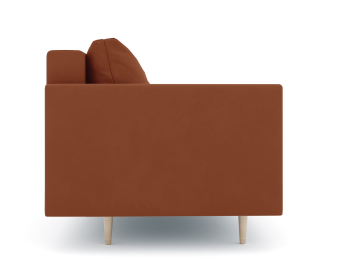 Диван прямой нераскладной Милли мини 2-х  местный с подлокотниками, велюр