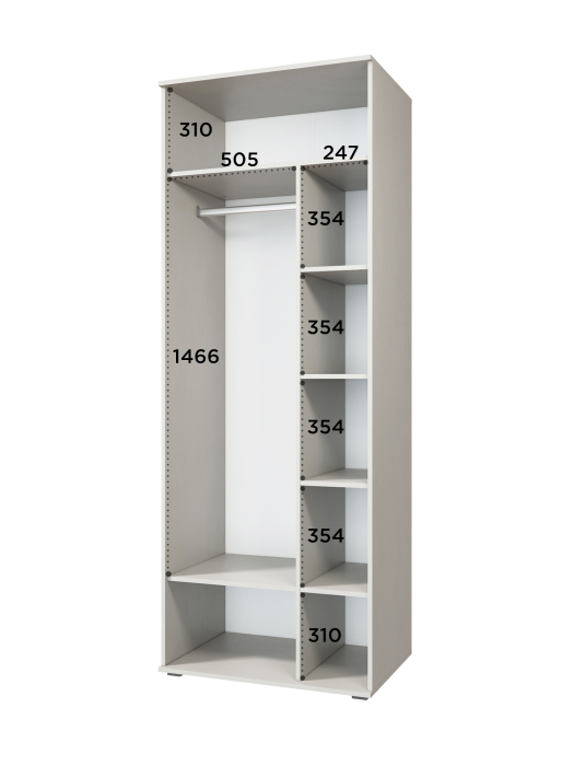 Шкафы двухстворчатые, Шкаф для одежды Эмилия ЭЛ-16К глухой