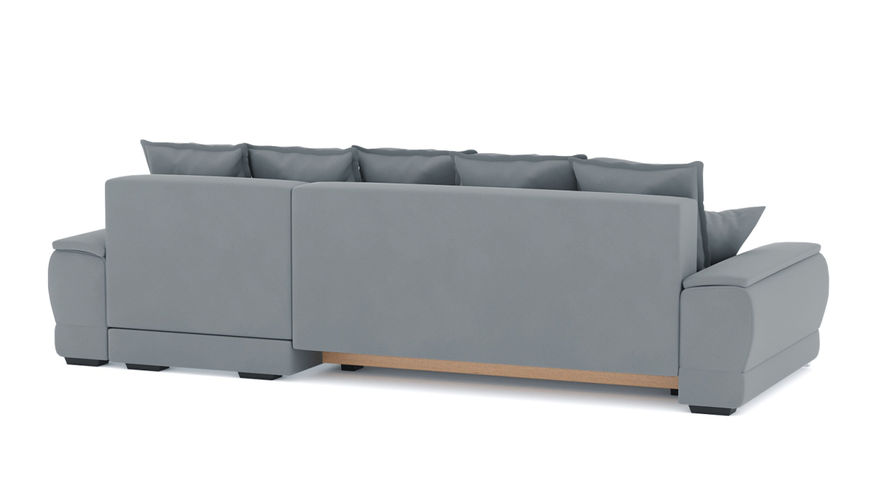 Гостиная, Диван-кровать угловой Нордвикс ПБ, велюр