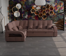 Диваны угловые в гостиную, Модульный диван Майами-3,микровелюр,антивандальная и водостойкая ткань,венеция