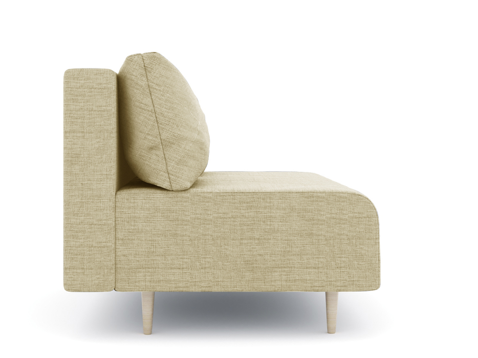 Диваны прямые кухонные, Диван прямой нераскладной Милли мини 2-х  местный без подлокотников, рогожка