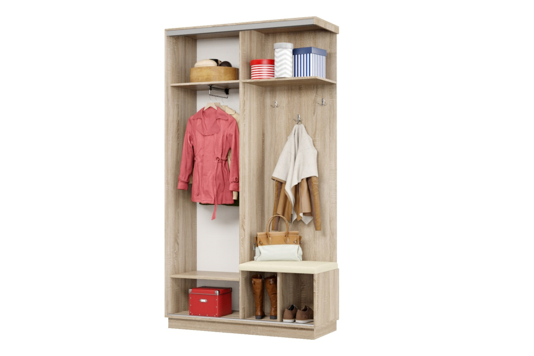 Прихожие, Прихожая Премьер 01 Лайт 05 Правая Мягкая