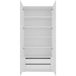 Шкаф распашной Локер 2-х дверный с полками и 1 модулем