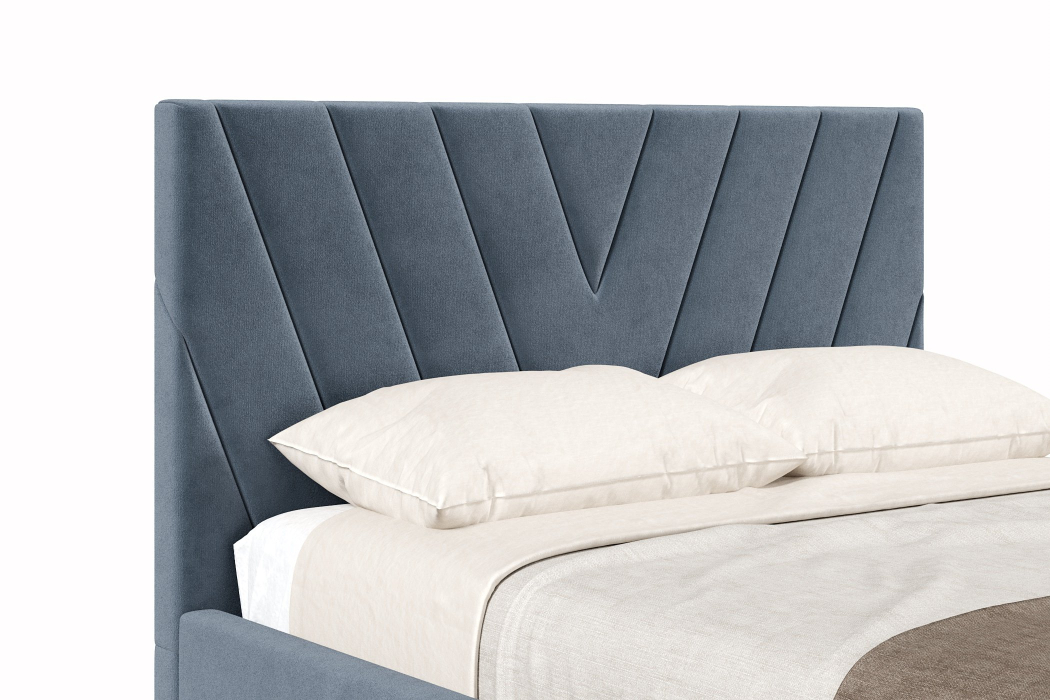 Мягкая кровать, Кровать Палермо 1200 с подъёмным механизмом, велюр