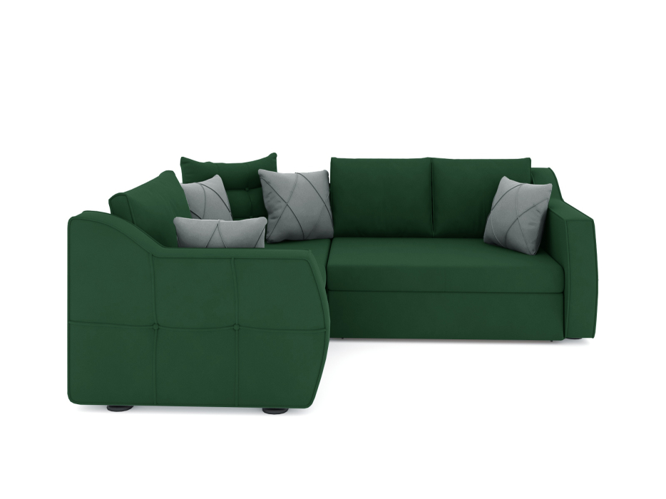 Диваны угловые в гостиную, Диван-кровать угловой Френсис дельфин, велюр