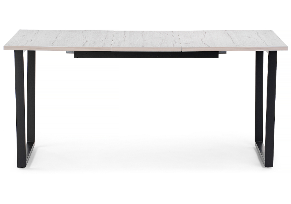 Обеденные столы, Стол деревянный раскладной Лота Лофт 120 25 мм (матовый черный)