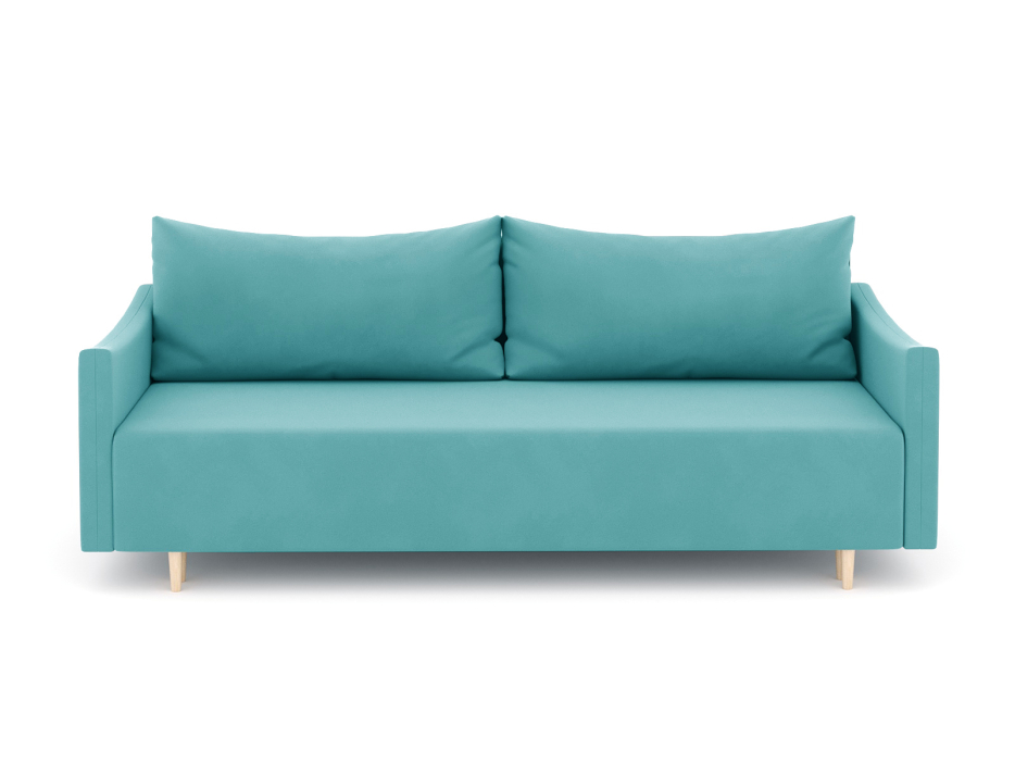 Диваны еврокнижки, Диван-кровать еврокнижка Смайл с подлокотниками, велюр