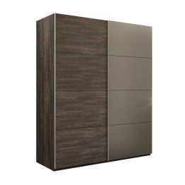Шкаф-купе Эста 2-х дверный ДСП/Стекла хаки/Доводчик 160х66х240