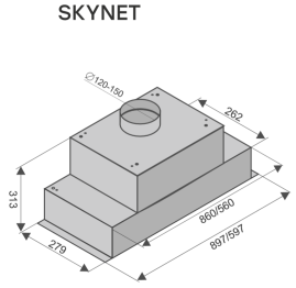 Кухонная вытяжка Konigin Skynet  60