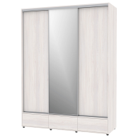 Шкафы-купе 3-х дверные, Шкаф-купе 3-дв  MOD 1800 зеркало/лдсп  (в2390*ш1800*г620)
