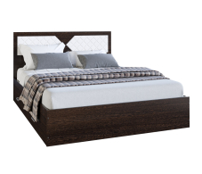 Кровати 140 см, ЛДСП Кровать НИКОЛЬ 1,4 Венге-Лиственница светлая