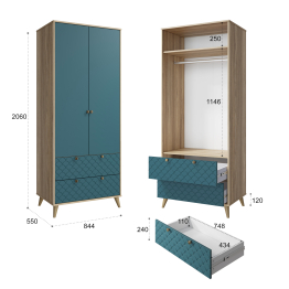 Шкаф Велламо ВО-07