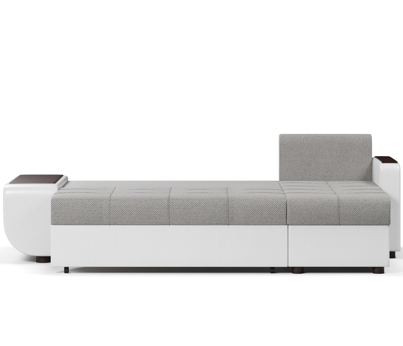 Диваны угловые в гостиную, Диван-кровать угловой Атланта со столиком еврокнижка,велюр+экокожа