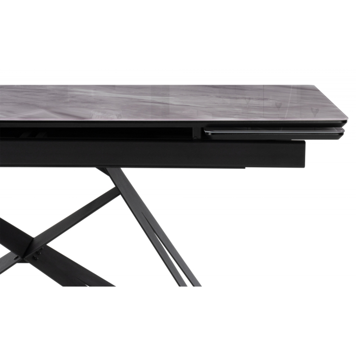 Обеденные столы, Стеклянный стол Блэкберн new 140(200)х80х75