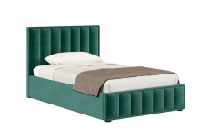 Мягкая кровать, Кровать Анкона 1200 с подъёмным механизмом, велюр