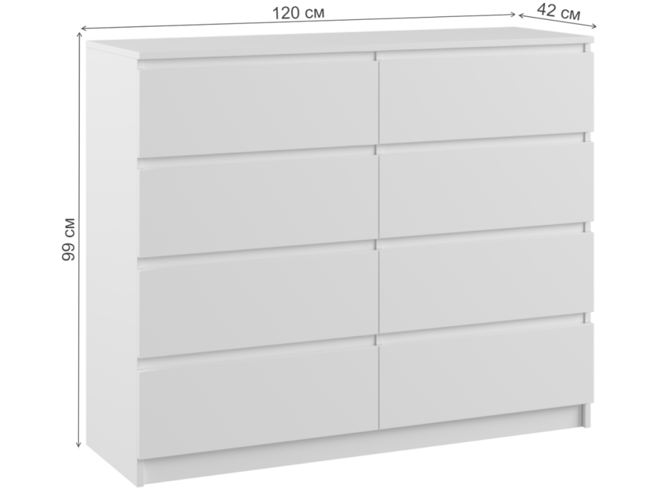 Комоды, Комод Мадера 1200.8