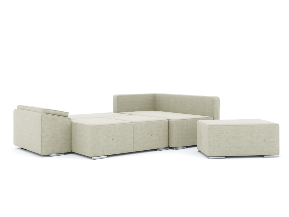 Диваны угловые в гостиную, Диван-кровать угловой Хавьер  ПБ еврокнижка, рогожка