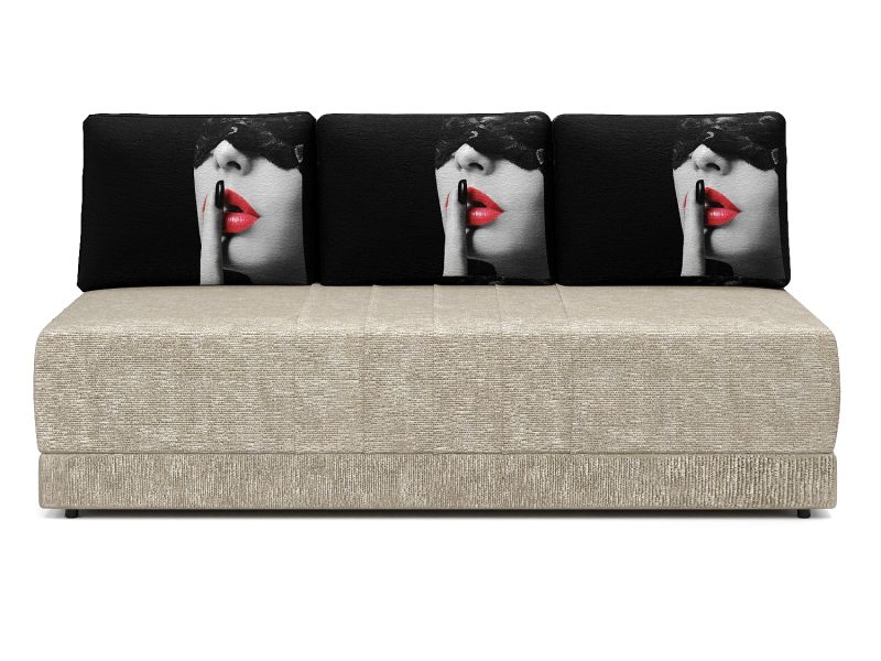 Диваны прямые, Диван-кровать Страйк, еврокнижка, велюр