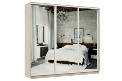 Шкаф-купе Премьер 60 ясень шимо светлый