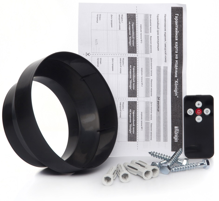 Вытяжки, Кухонная вытяжка Konigin Geometry Inox/Black Glass