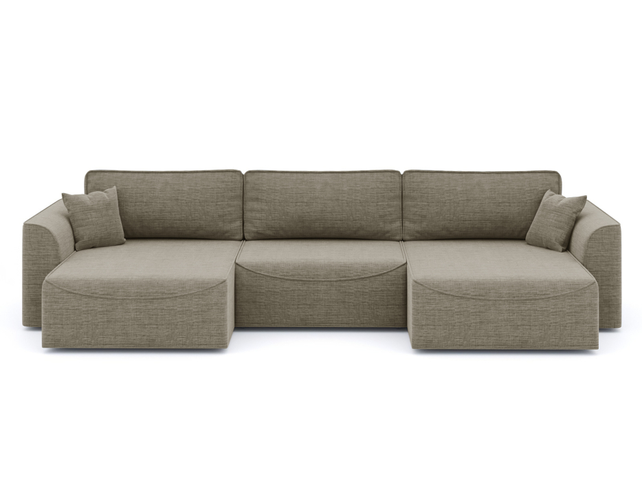 Диваны угловые в гостиную, Диван-кровать П-образный Рафаэль еврокнижка НПБ, рогожка Люкс