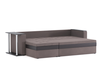 Диван-кровать угловой Атланта со столом дельфин, велюр