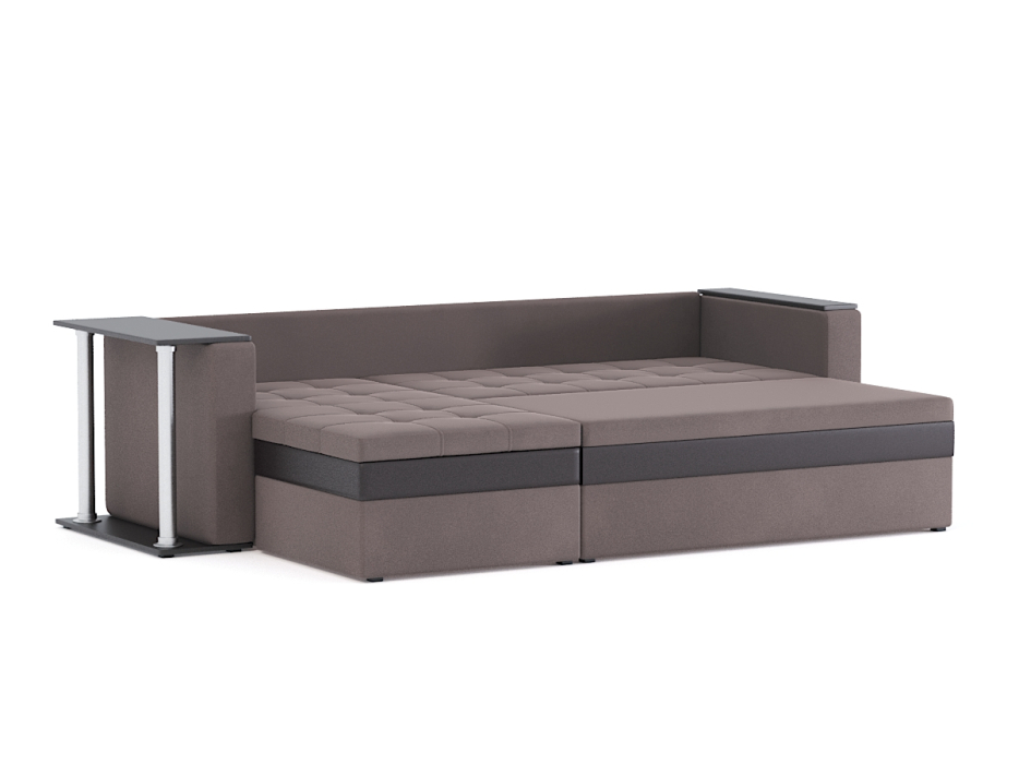 Диваны угловые в гостиную, Диван-кровать угловой Атланта со столом дельфин, велюр