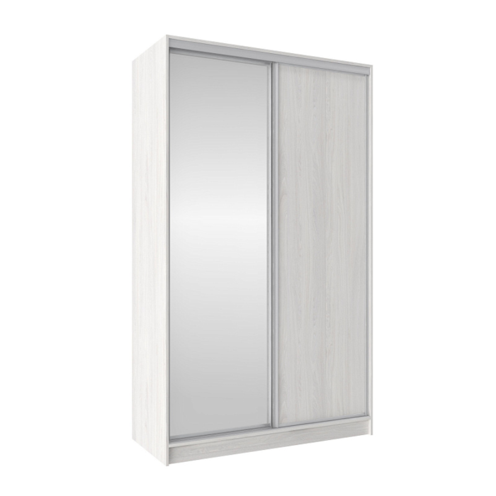 Шкафы-купе 2-х дверные, Шкаф-купе 2-дв  Домашний 1350 зеркало/лдсп  (в2295*ш1350*г595)