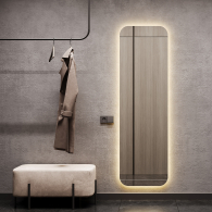 Зеркала в спальню, Зеркало с подсветкой GENGLASS KUVINO NF LED L, с проводом