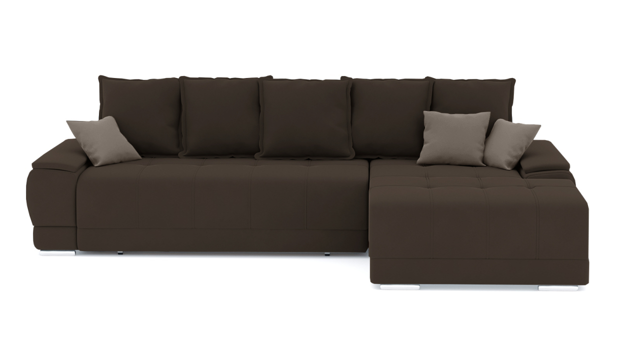 Гостиная, Диван-кровать угловой Нордвикс ПБ, велюр