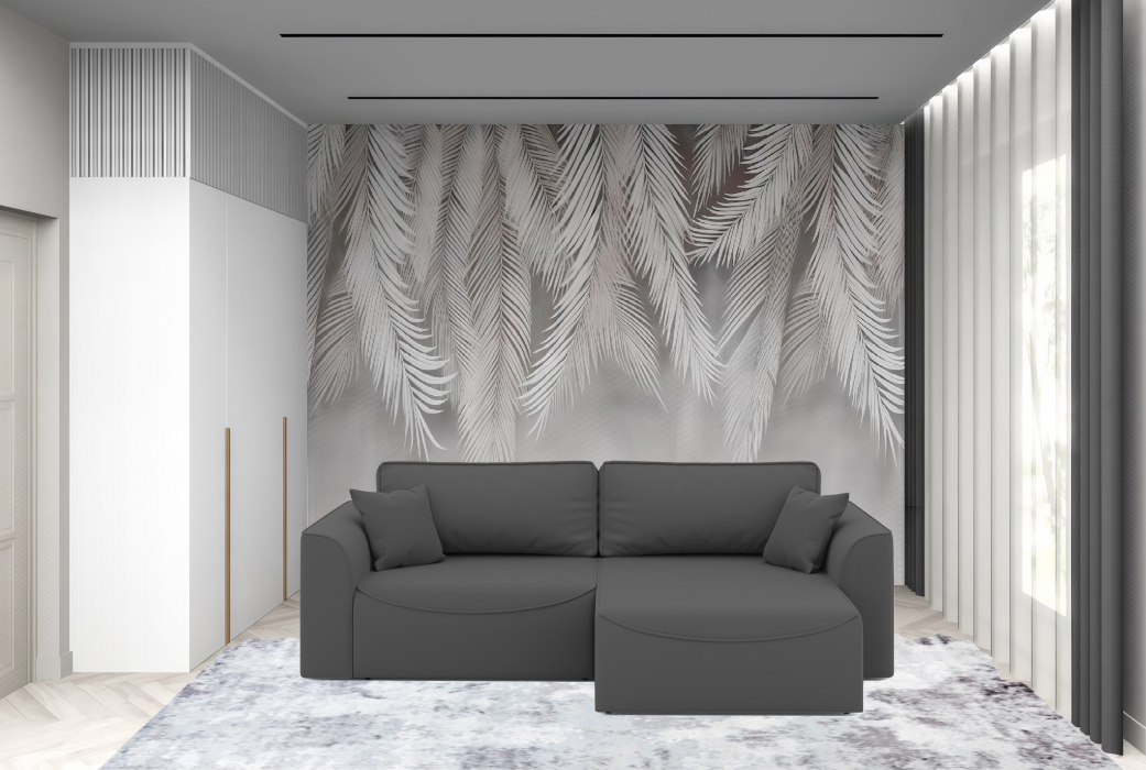 Мягкая мебель, Диван-кровать угловой Рафаэль еврокнижка НПБ, велюр