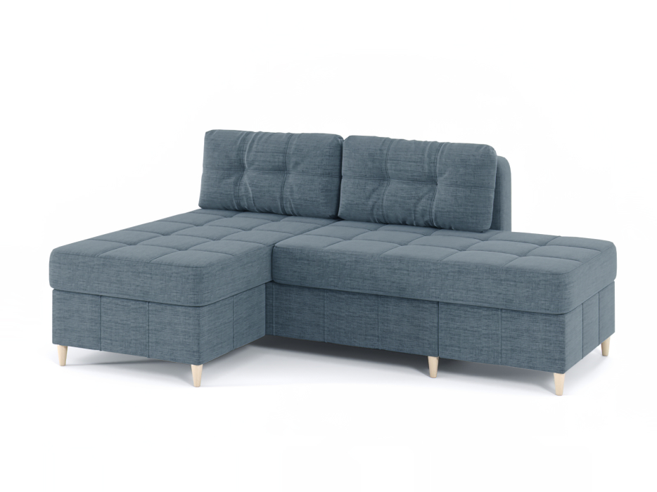 Диваны угловые в гостиную, Диван-кровать угловой Оливер Люкс 2 еврокнижка-трансформер, рогожка