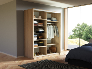 Шкаф-купе Экспресс 2-х дверный Фотопечать Шары Стекла 140х60х220