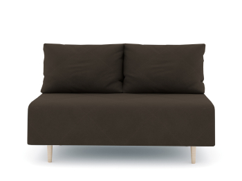 Диван прямой нераскладной Милли мини 2-х  местный без подлокотников, велюр