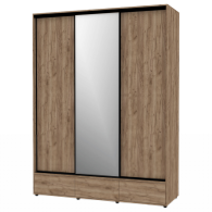 Шкафы-купе 3-х дверные, Шкаф-купе 3-дв  MOD 1800 зеркало/лдсп  (в2390*ш1800*г620)