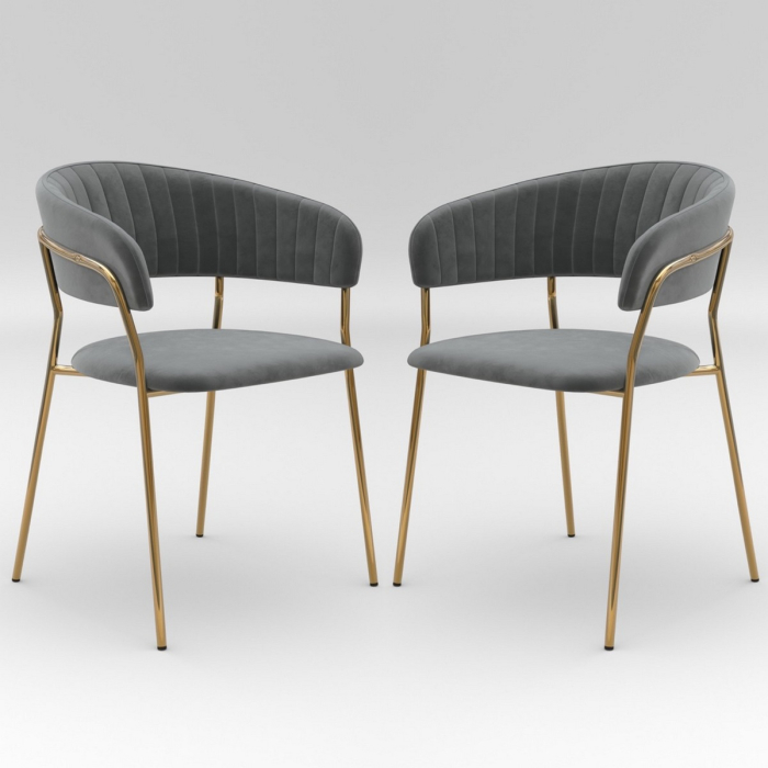 Стулья, Комплект стульев Whispered Fusion, золотой (Комплект 2 шт)
