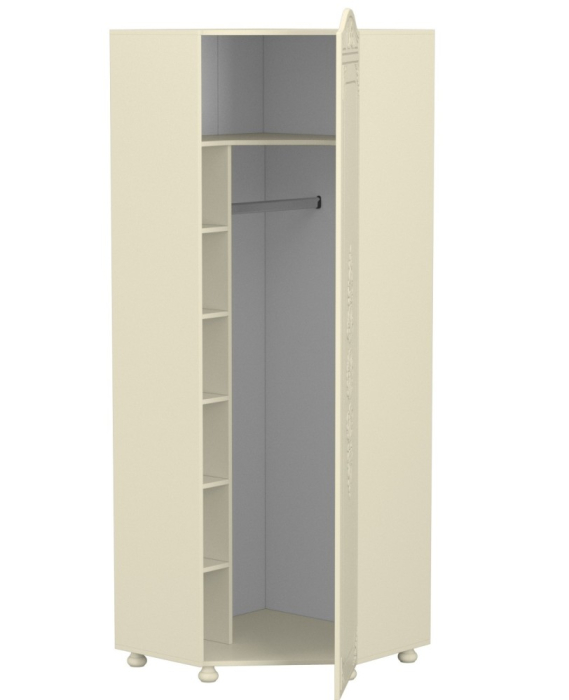 Угловые шкафы, Шкаф угловой Ассоль плюс АС-521К (левый с короной)