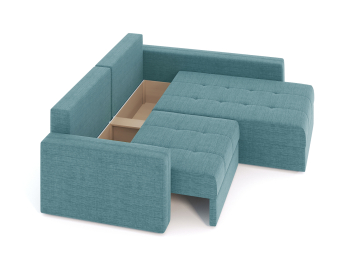 Диван-кровать угловой Брест 2 секции еврокнижка, рогожка