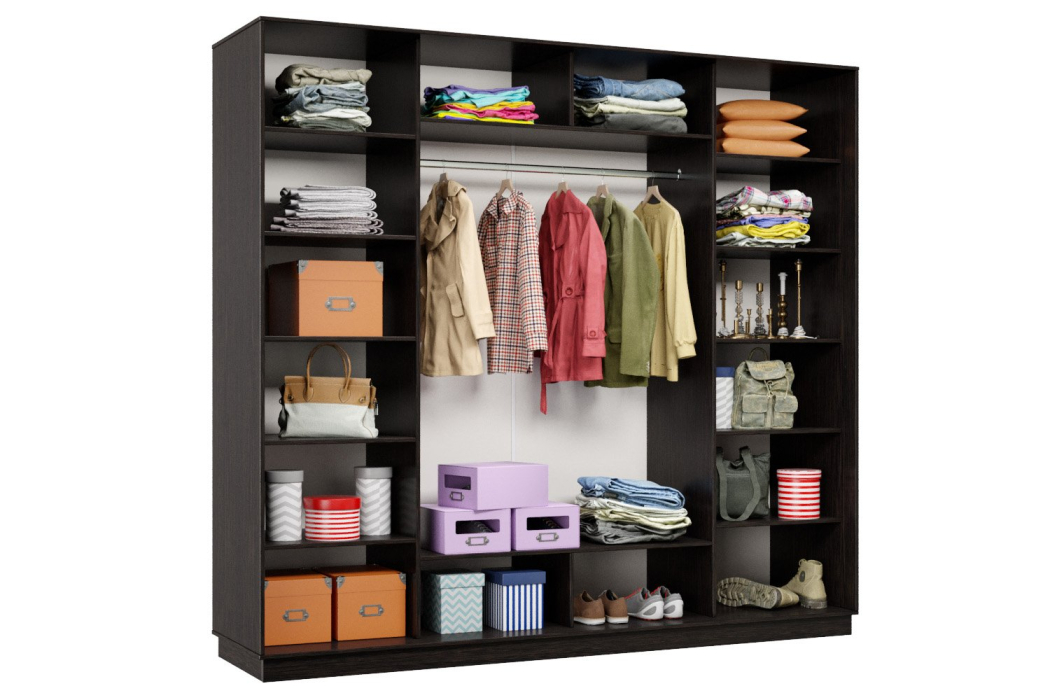 Шкафы-купе 3-х дверные, Шкаф-купе Премьер Лайт 60 (11;11;11) трехдверный