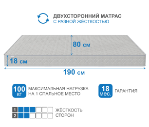 Матрас Корсика-Релакс 800х1900