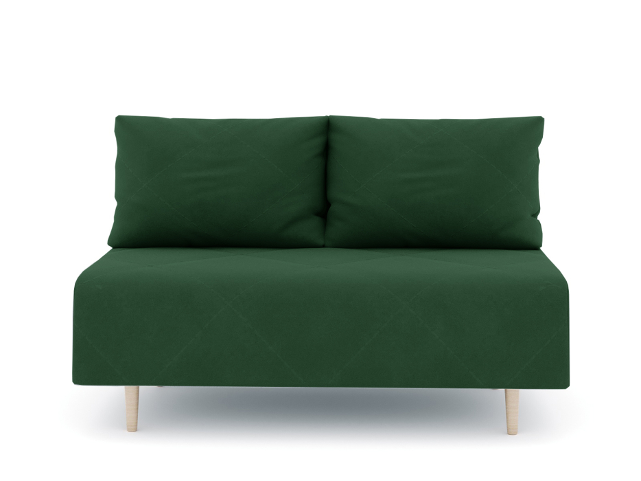 Дизайнерские диваны для гостиной, Диван прямой нераскладной Милли мини 2-х  местный без подлокотников, велюр