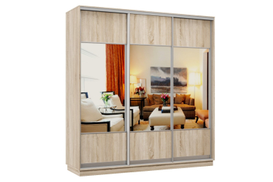 Шкаф-купе Премьер Лайт 26 (05;05;05) трехдверный