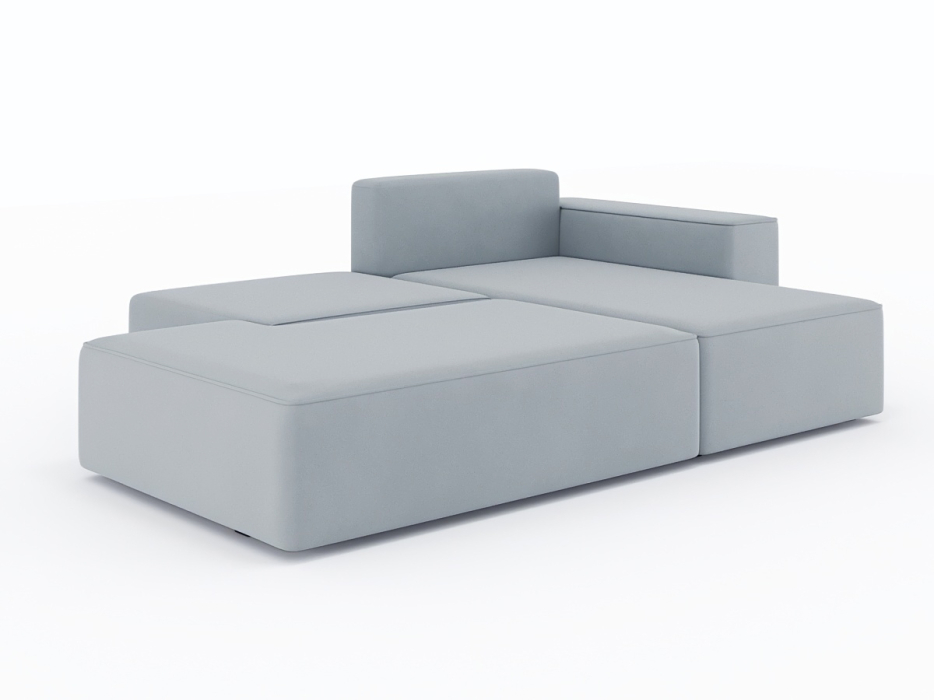 Диваны угловые в гостиную, Диван-кровать угловой Кензо еврокнижка, велюр