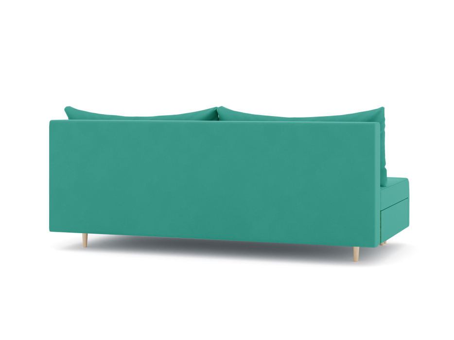 Диваны еврокнижки, Диван-кровать еврокнижка Смайл без подлокотников, велюр