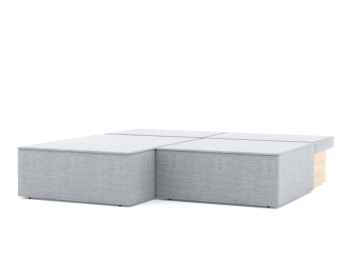 Диван-кровать угловой еврокнижка Блюм Некст, рогожка Люкс