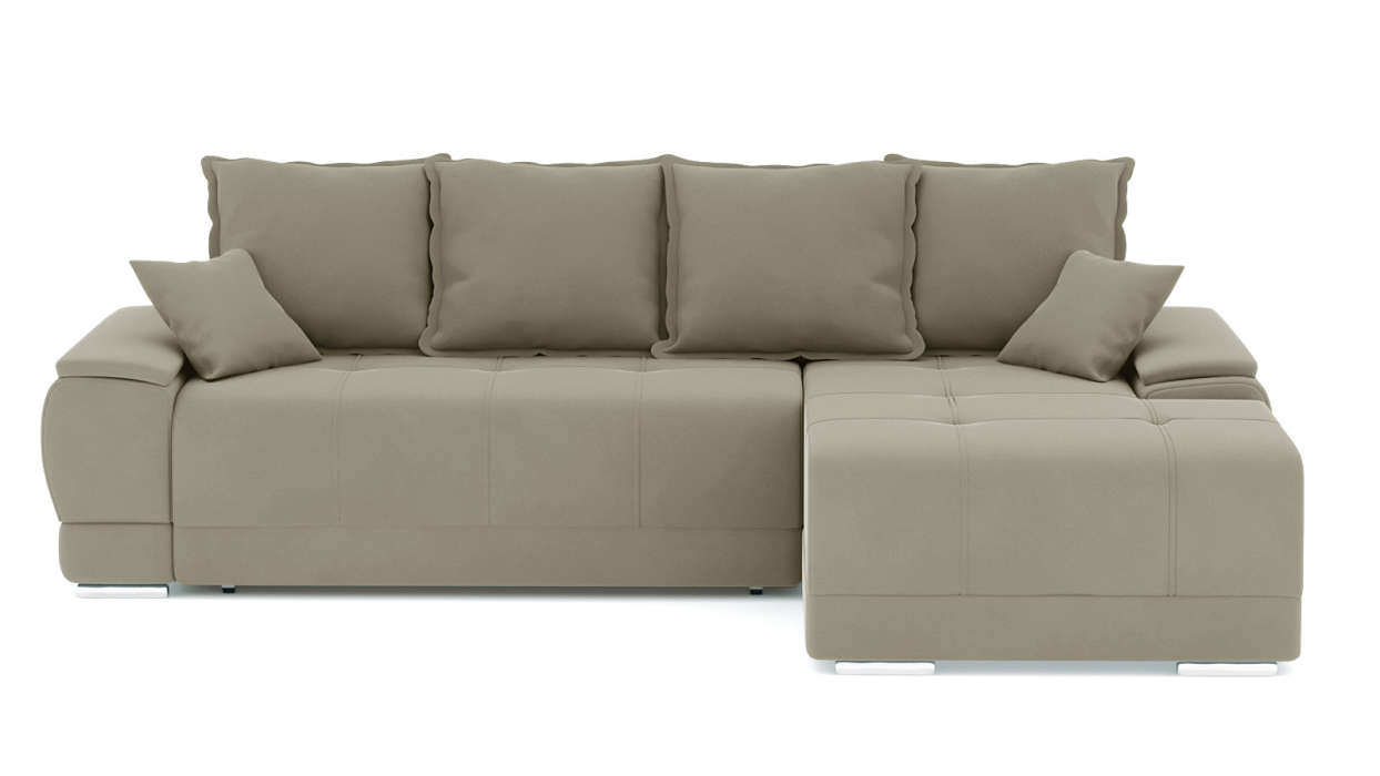 Диваны угловые в гостиную, Диван-кровать угловой Нордвикс Мини, велюр