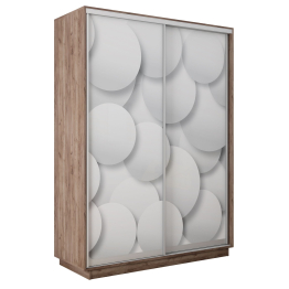 Шкаф-купе Экспресс 2-х дверный Фотопечать Шары Стекла 160х60х220